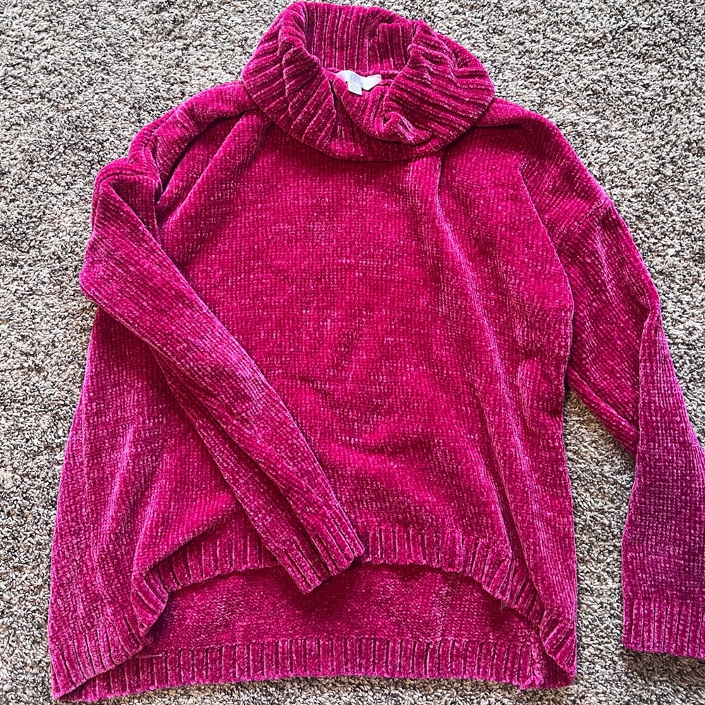 Pink turtle neck sweater